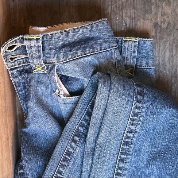 Retro Banana Republic Vintage Y2K Jeans Low Rise Patch Pockets size 4 - Picture 8 of 14